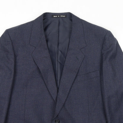 Mens UK Size 44 Greenwoods Regular Blue Suit Jacket