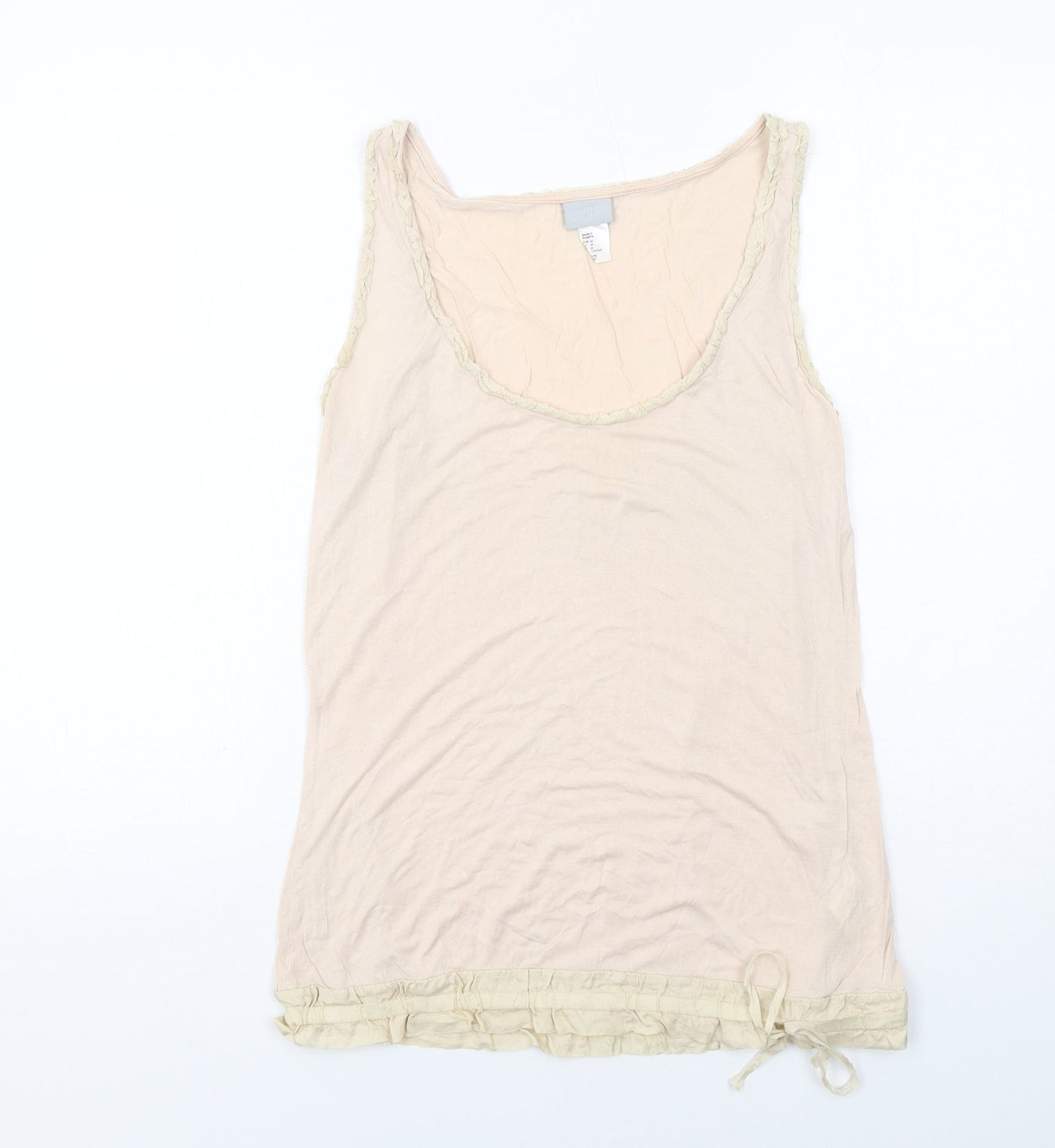 Womens UK Size M H&M Pink Basic Tank