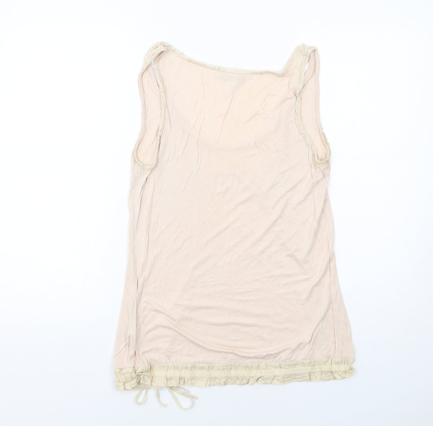 Womens UK Size M H&M Pink Basic Tank