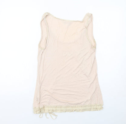 Womens UK Size M H&M Pink Basic Tank