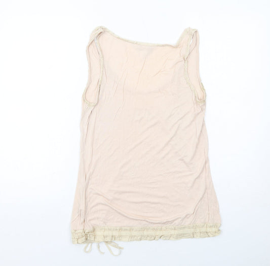 Womens UK Size M H&M Pink Basic Tank
