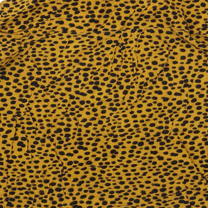 Womens UK Size L Monki Yellow Basic Button-Up