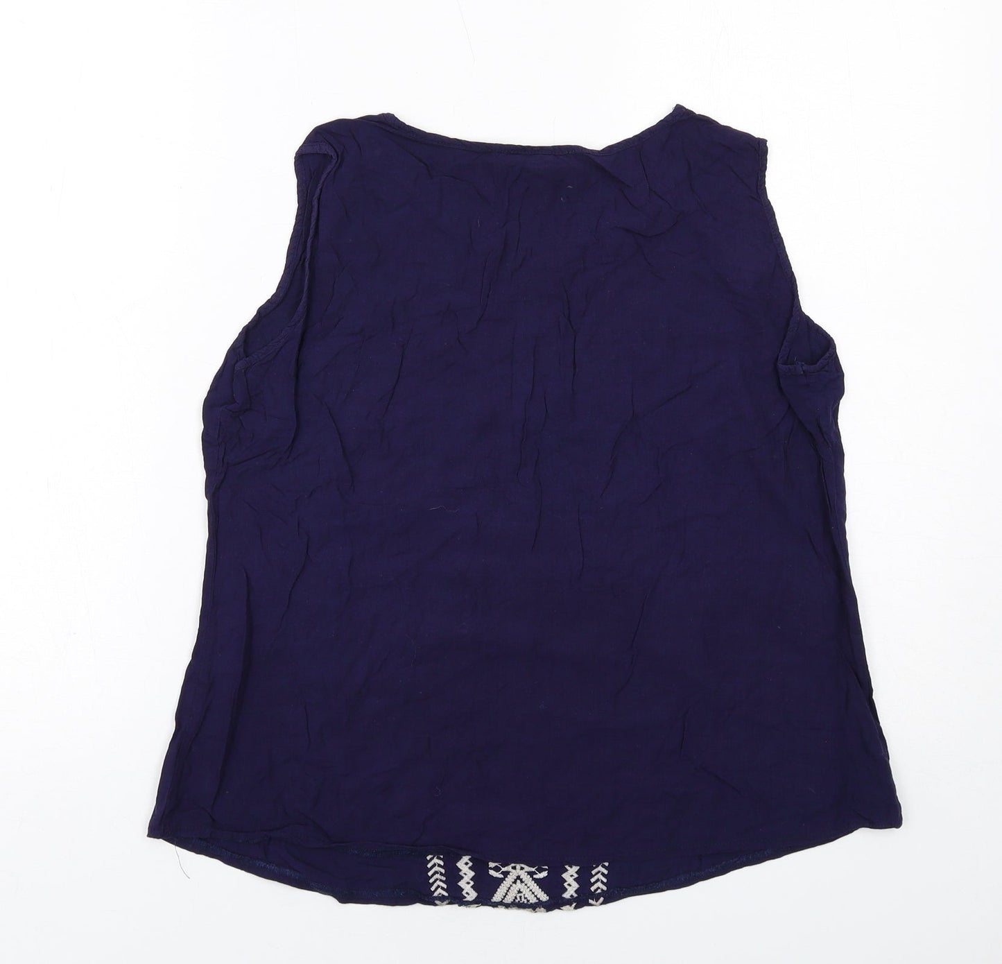 Womens UK Size XL Solitaire Blue Basic Tank