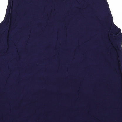 Womens UK Size XL Solitaire Blue Basic Tank