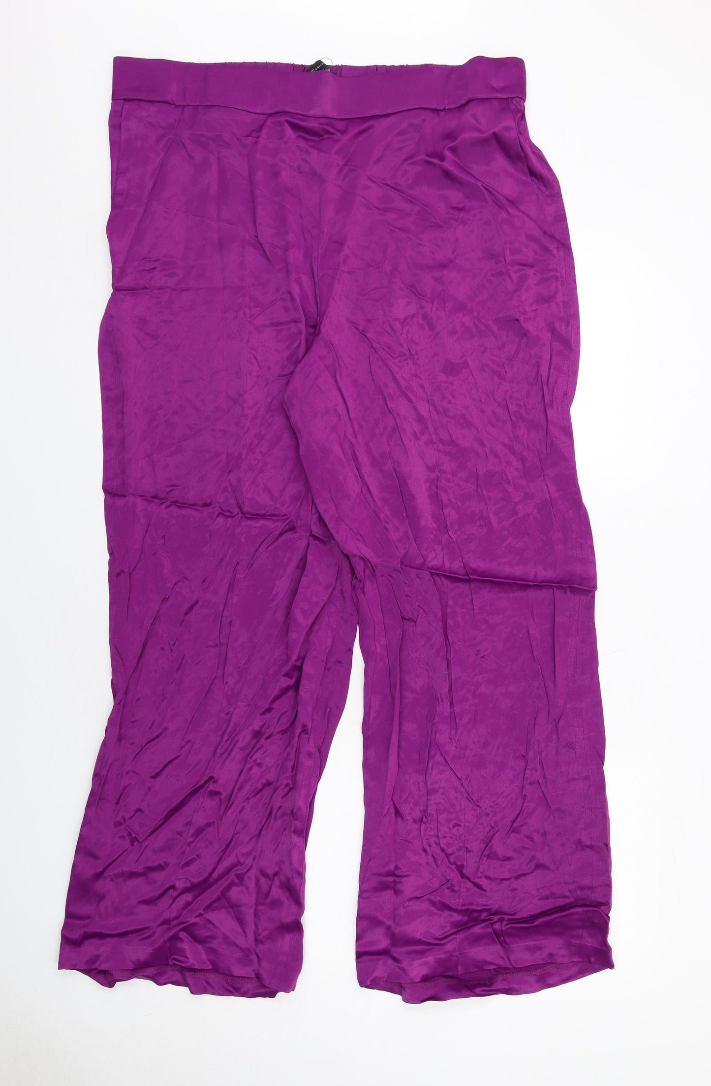Womens UK Size 20 Marks and Spencer Regular Fit  Purple Trousers