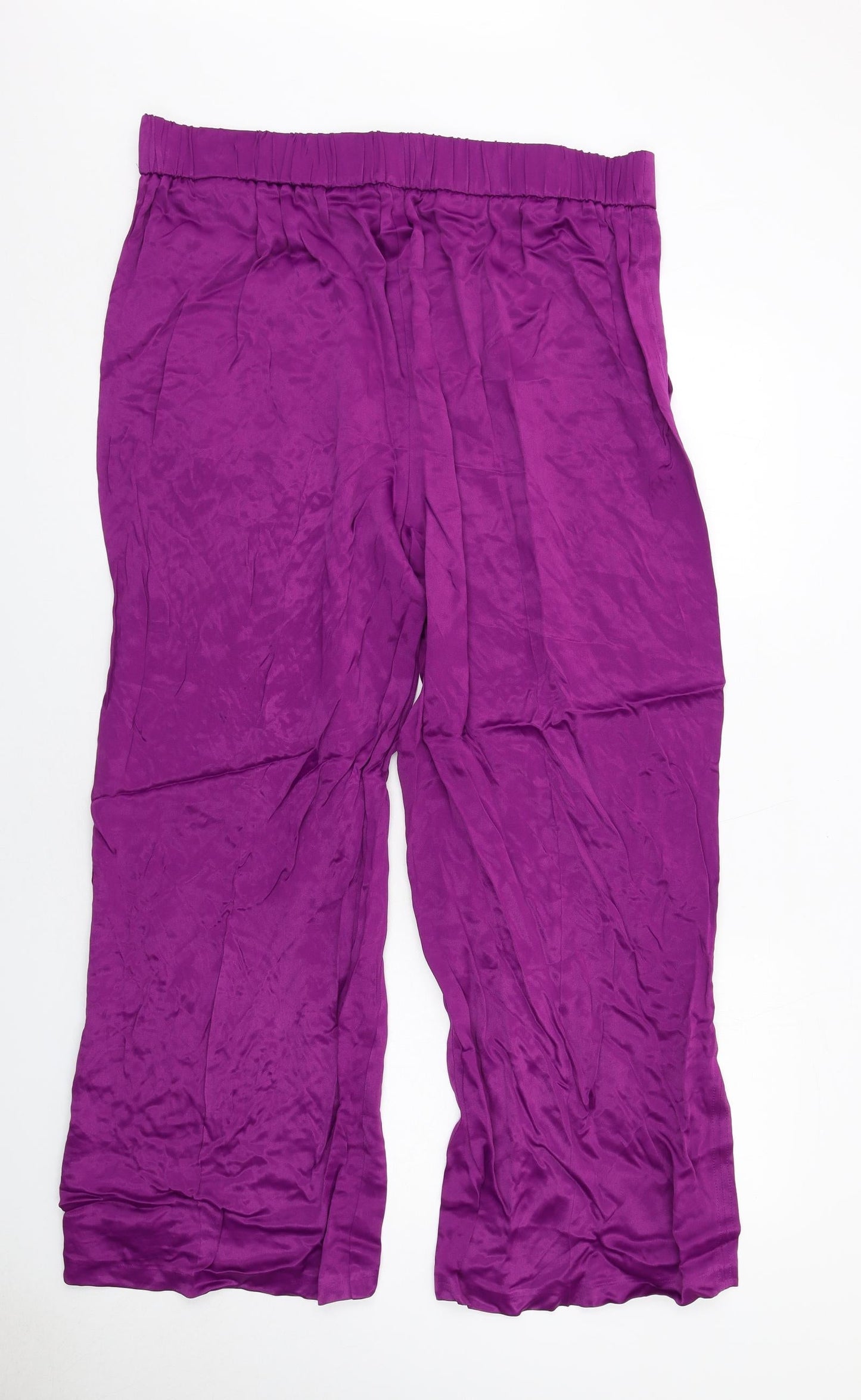 Womens UK Size 20 Marks and Spencer Regular Fit  Purple Trousers