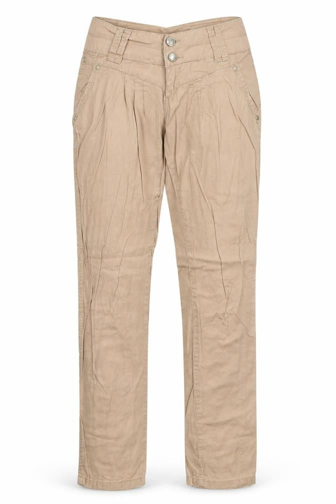 Womens UK Size 8 TALLY WEiJL Regular Fit  Beige Trousers