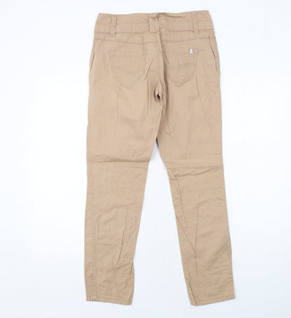 Womens UK Size 8 TALLY WEiJL Regular Fit  Beige Trousers