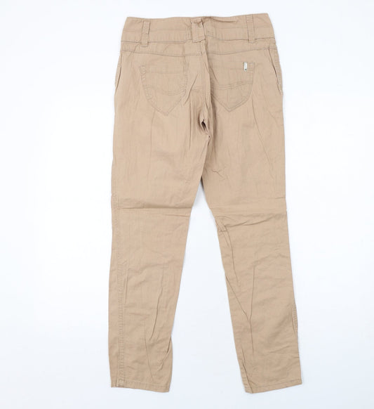 Womens UK Size 8 TALLY WEiJL Regular Fit  Beige Trousers
