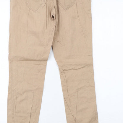 Womens UK Size 8 TALLY WEiJL Regular Fit  Beige Trousers