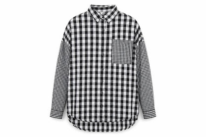 Violet Romance Womens Black Check Cotton Basic Button-Up Size 10 Collared