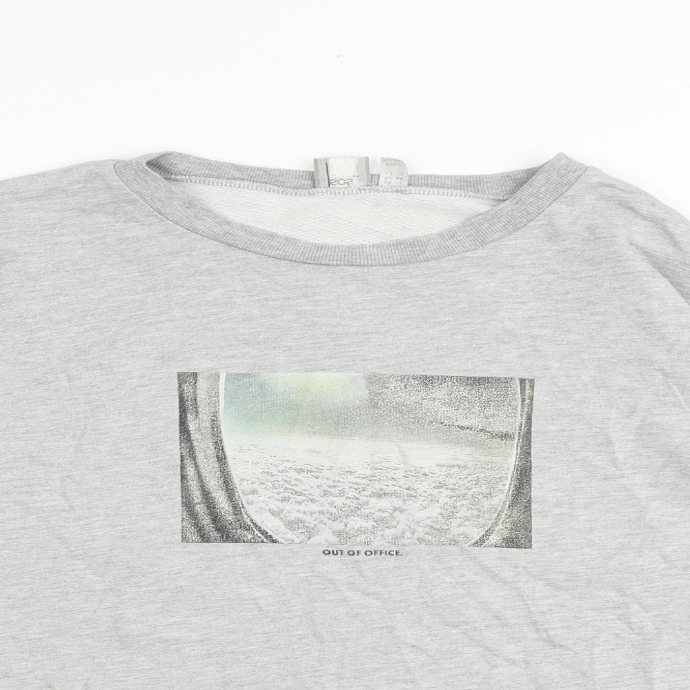 Womens UK Size 16 ASOS Grey Pullover Sweatshirt
