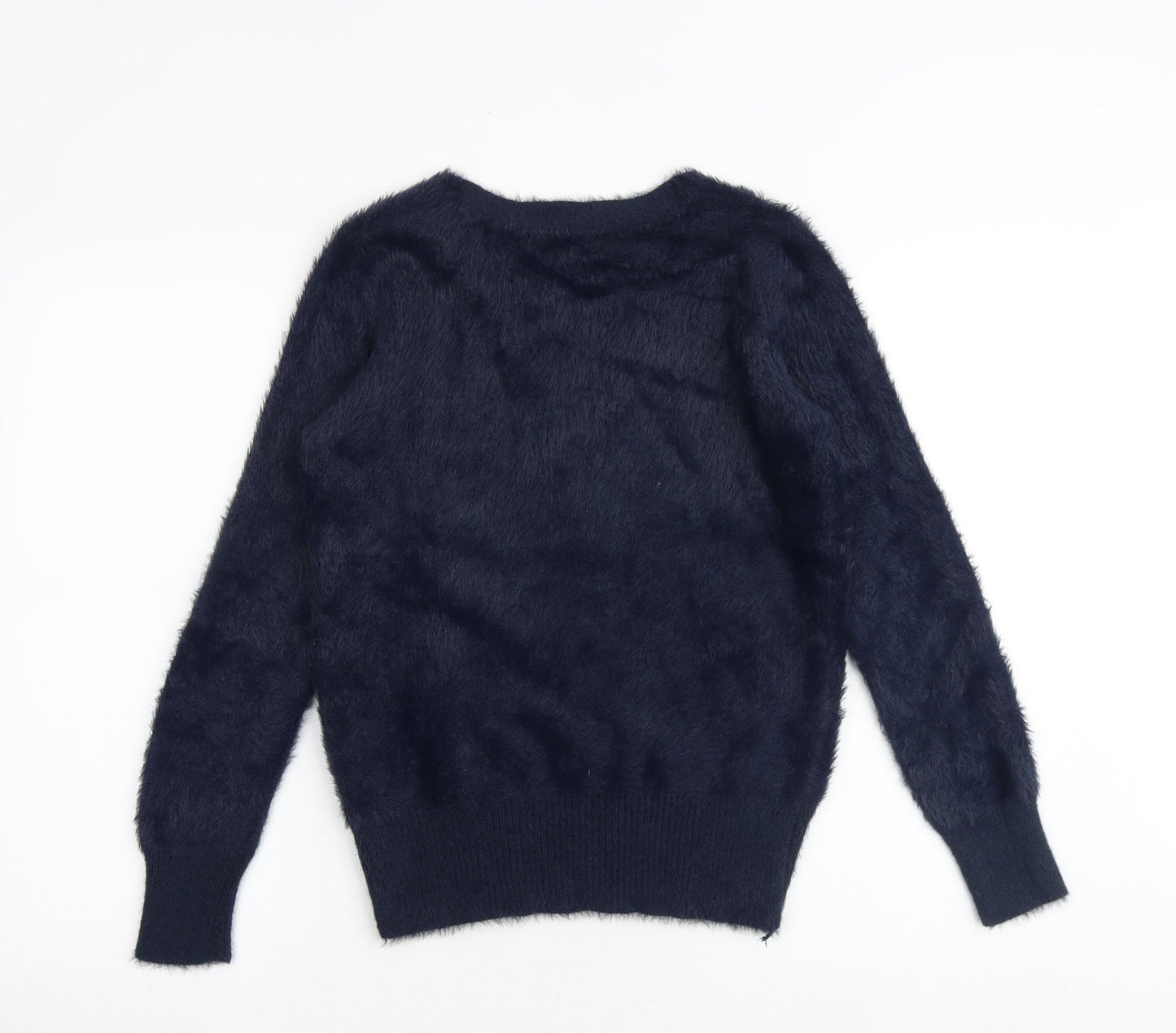 Womens UK Size S Marks and Spencer Blue Pullover Jumper