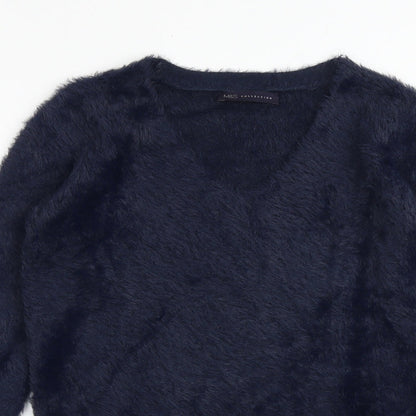 Womens UK Size S Marks and Spencer Blue Pullover Jumper