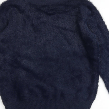 Womens UK Size S Marks and Spencer Blue Pullover Jumper