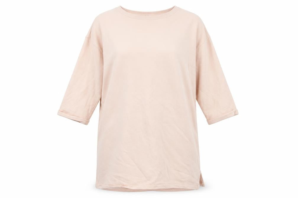 H&M Womens Pink Cotton Jumper Dress Size S Round Neck Pullover