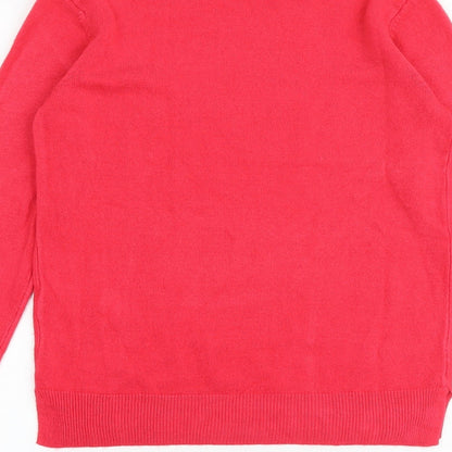 Womens UK Size 6 Marks and Spencer Pink Pullover Jumper