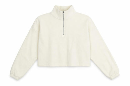 Womens UK Size 10 Boohoo White Pullover Sweatshirt
