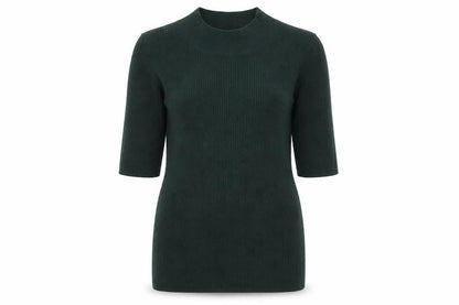 Witchery Womens Green Round Neck Acrylic Pullover Jumper Size XS