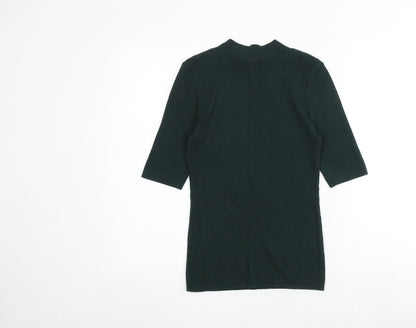 Witchery Womens Green Round Neck Acrylic Pullover Jumper Size XS