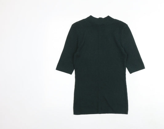 Witchery Womens Green Round Neck Acrylic Pullover Jumper Size XS
