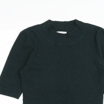 Witchery Womens Green Round Neck Acrylic Pullover Jumper Size XS