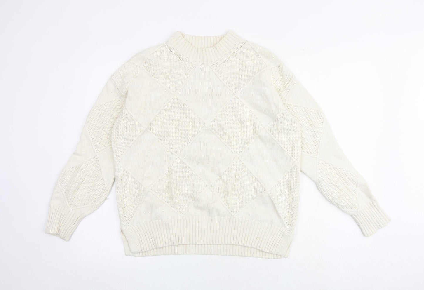 Womens UK Size M Marks and Spencer Ivory Pullover Jumper