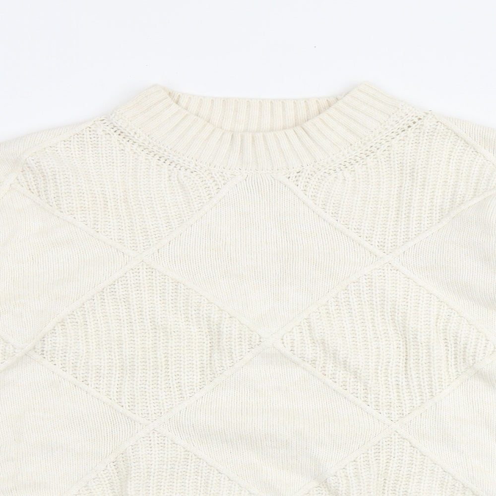 Womens UK Size M Marks and Spencer Ivory Pullover Jumper