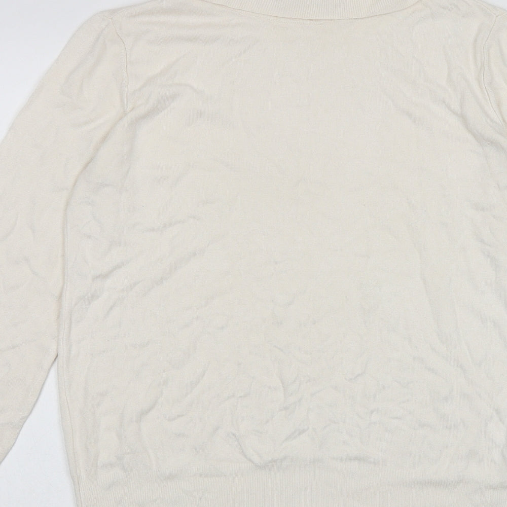 Womens UK Size M Marks and Spencer Ivory Pullover Jumper
