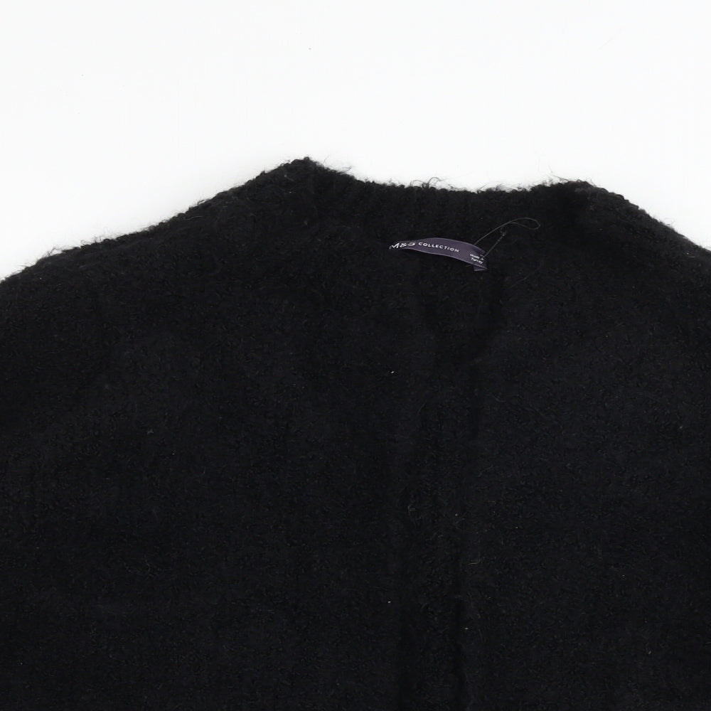 Womens UK Size M Marks and Spencer Black Cardigan Jumper