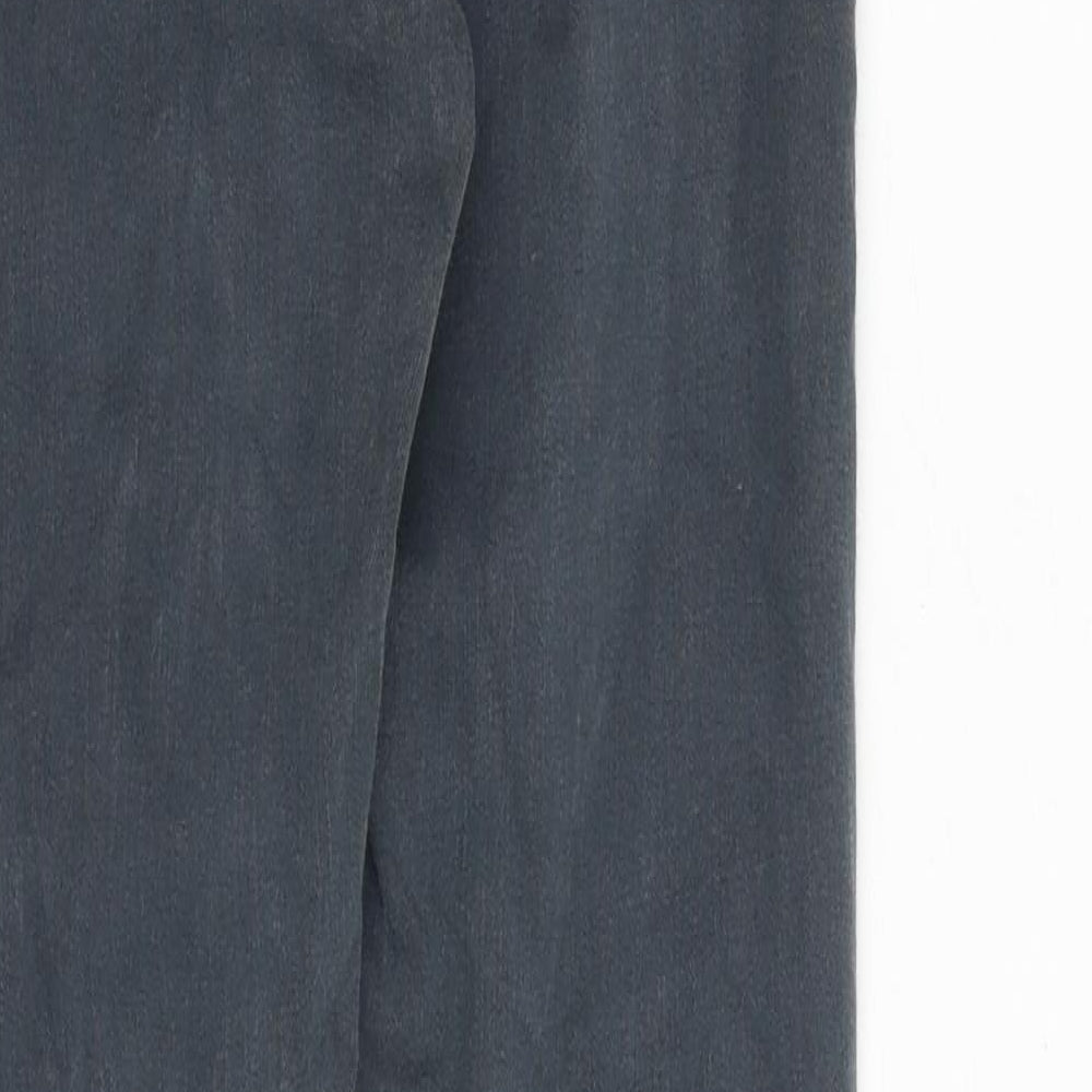 Topshop Womens Grey Cotton Skinny Jeans Size 26 in Slim Zip