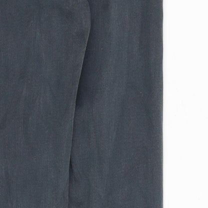 Topshop Womens Grey Cotton Skinny Jeans Size 26 in Slim Zip
