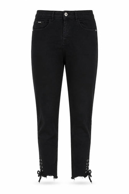 Womens UK Size 32 in Paper + Stitch Regular Fit Skinny Black Jeans
