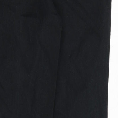 NEXT Womens Black Cotton Skinny Jeans Size 12 Slim Zip