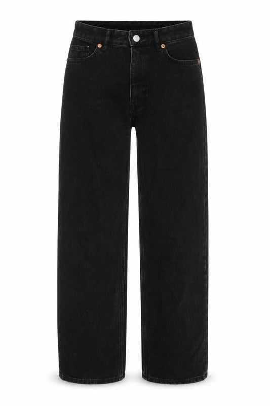 Womens UK Size 24 in Monki Regular Fit Straight Black Jeans