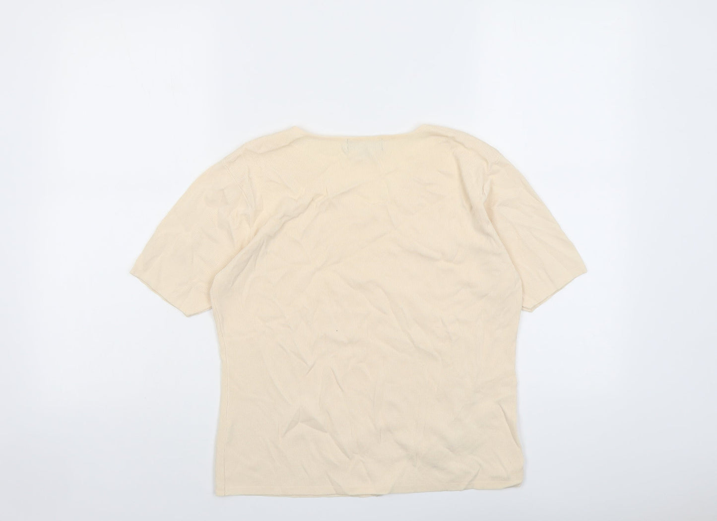 Womens UK Size 10 Sky Designs Orange Basic T-Shirt