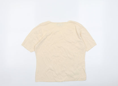 Womens UK Size 10 Sky Designs Orange Basic T-Shirt