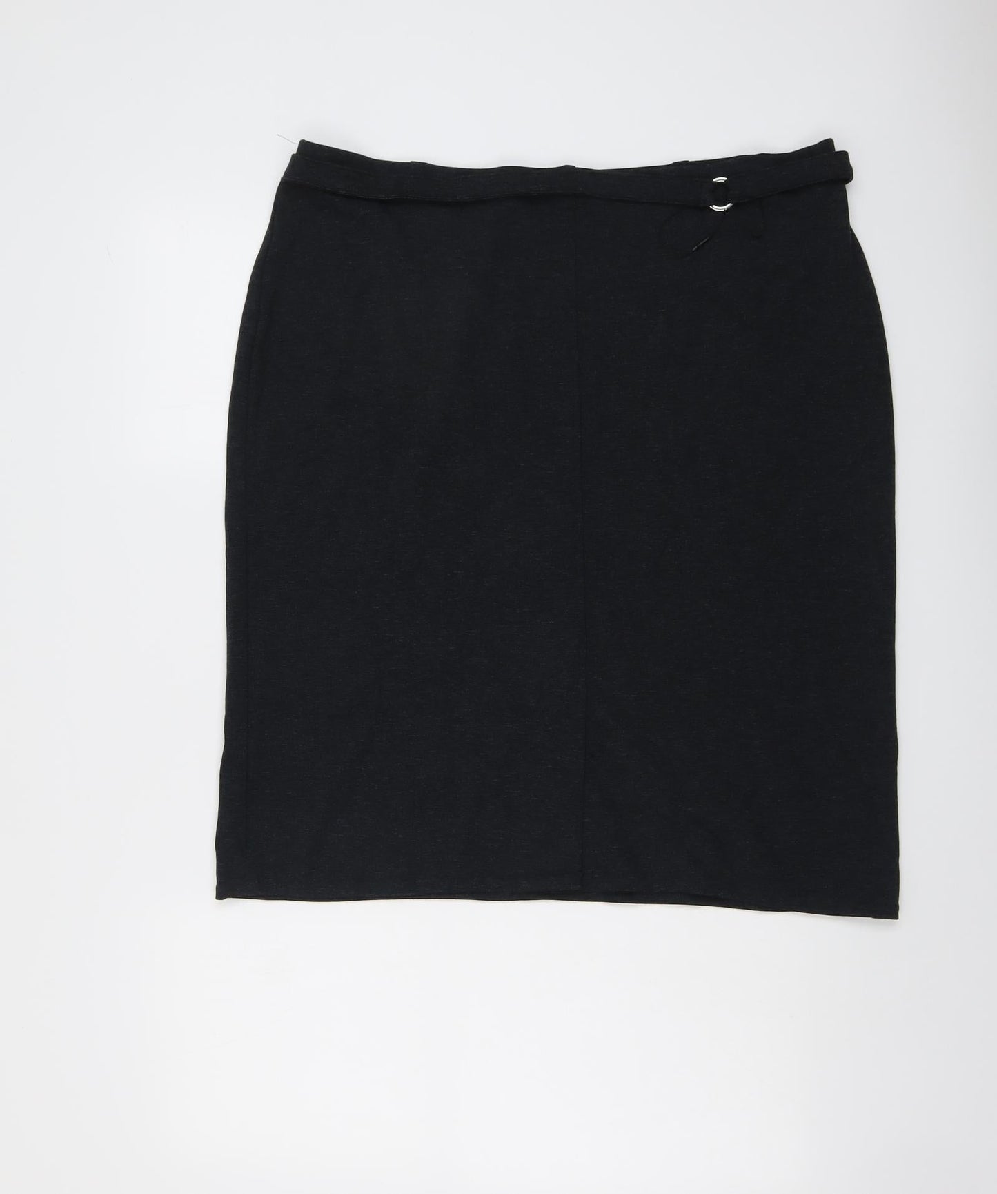 Marks and Spencer Womens Grey Viscose Bandage Skirt Size 20