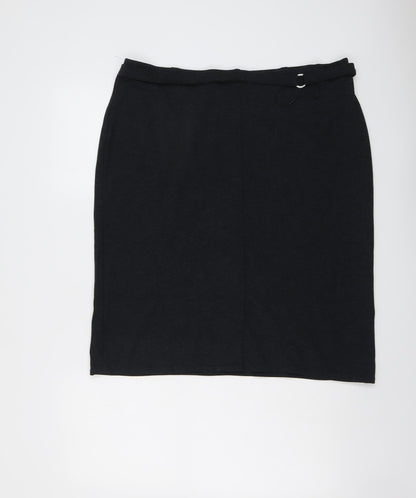 Marks and Spencer Womens Grey Viscose Bandage Skirt Size 20