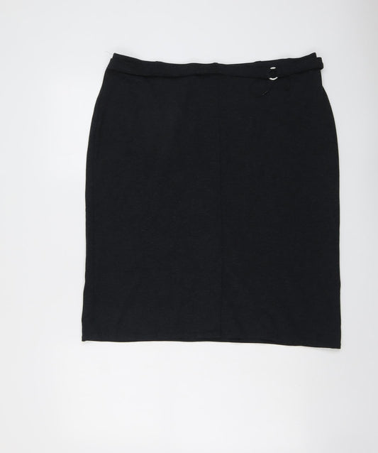 Marks and Spencer Womens Grey Viscose Bandage Skirt Size 20