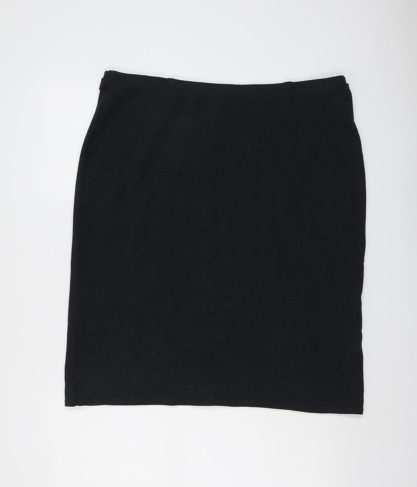 Marks and Spencer Womens Grey Viscose Bandage Skirt Size 20