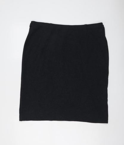 Marks and Spencer Womens Grey Viscose Bandage Skirt Size 20