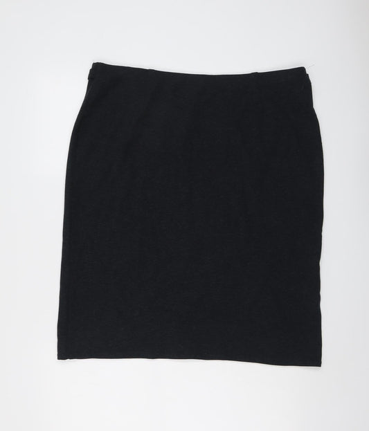 Marks and Spencer Womens Grey Viscose Bandage Skirt Size 20