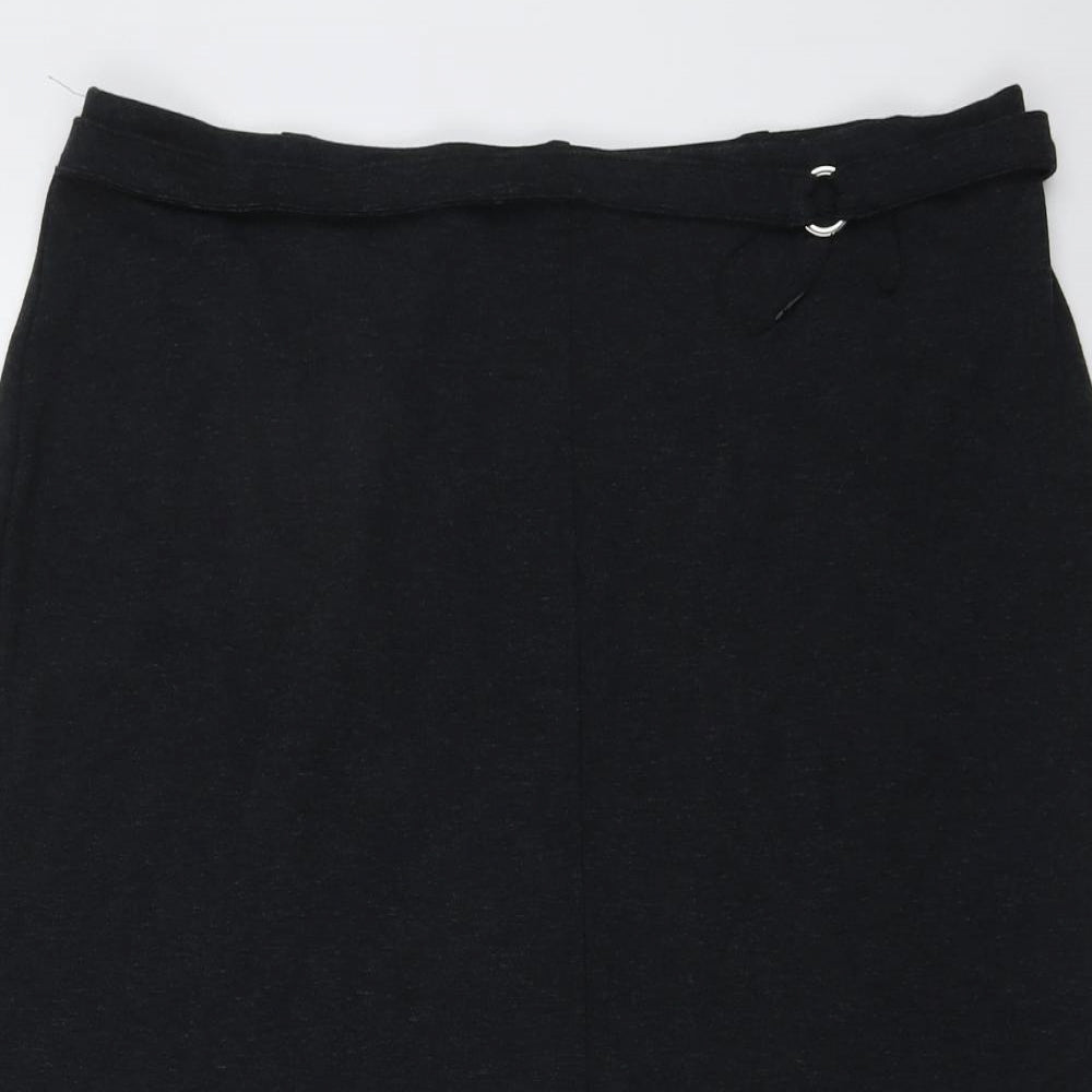 Marks and Spencer Womens Grey Viscose Bandage Skirt Size 20