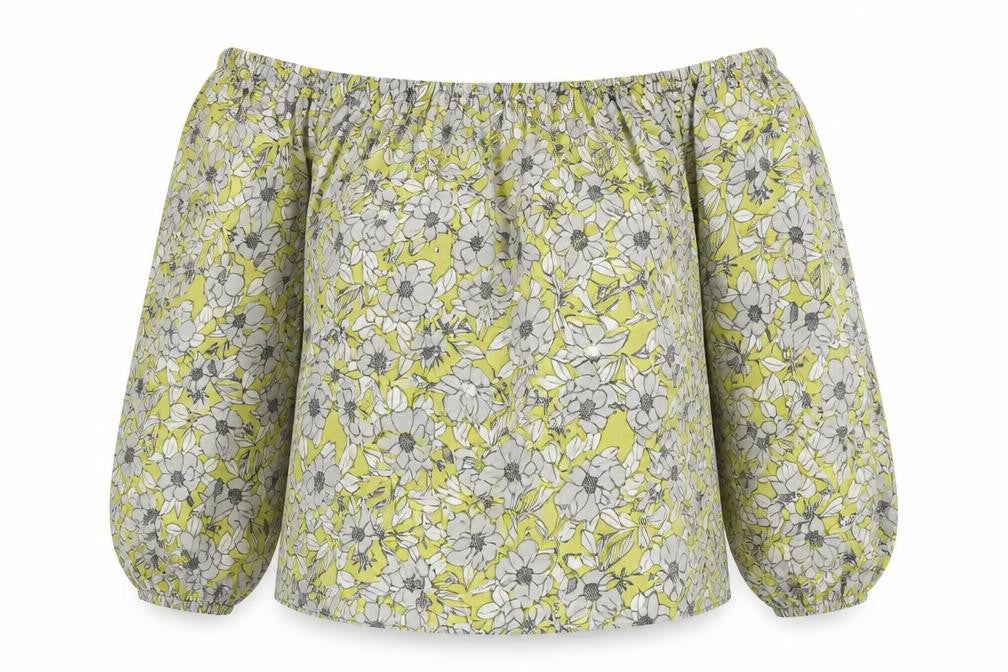 Womens UK Size 6 Miss Selfridge Yellow Basic Blouse