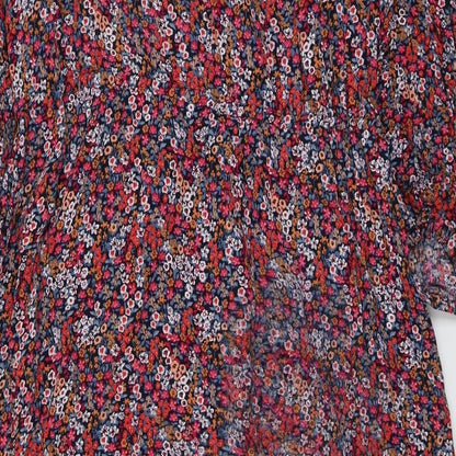 Monsoon Womens Multicoloured Floral Viscose A-Line Size M Off the Shoulder Pullover