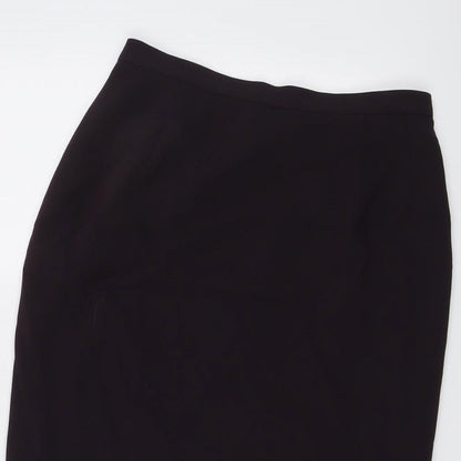 Country Casuals Womens Purple Acetate Straight & Pencil Skirt Size 10 Zip - Lace Detail