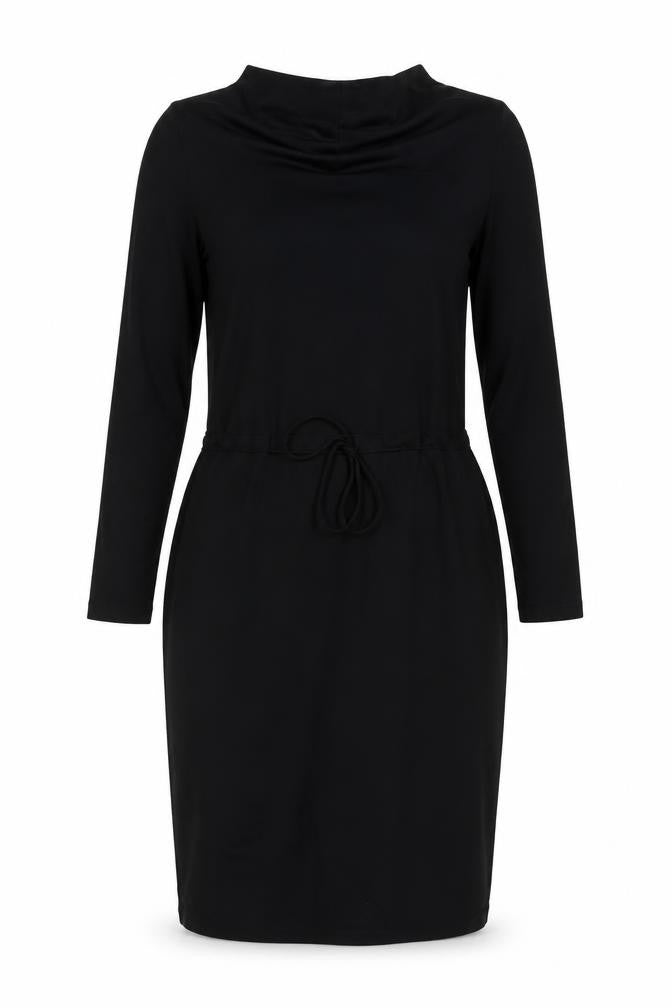 Marks and Spencer Womens Black Polyester A-Line Size 12 Cowl Neck Pullover