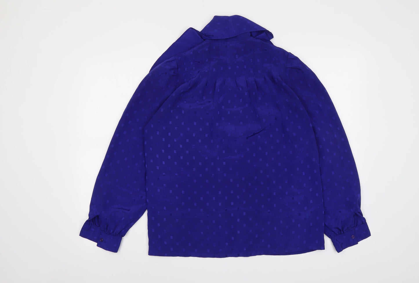 Womens UK Size S Reldan Blue Basic Button-Up