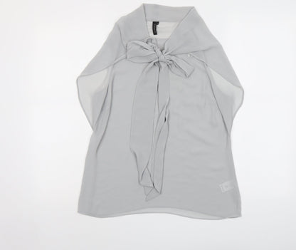 Womens UK Size 10 Topshop Grey Basic Tank